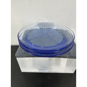 Kosta Boda Bruk 7.67 Inch Salad Plate, Water Blue (set Of 3)